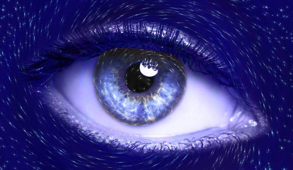 Oeil, Bleu, Vision, Iris, Futuriste