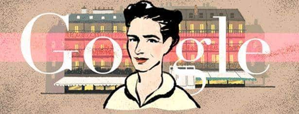 Simone de Beauvoir Google doodle