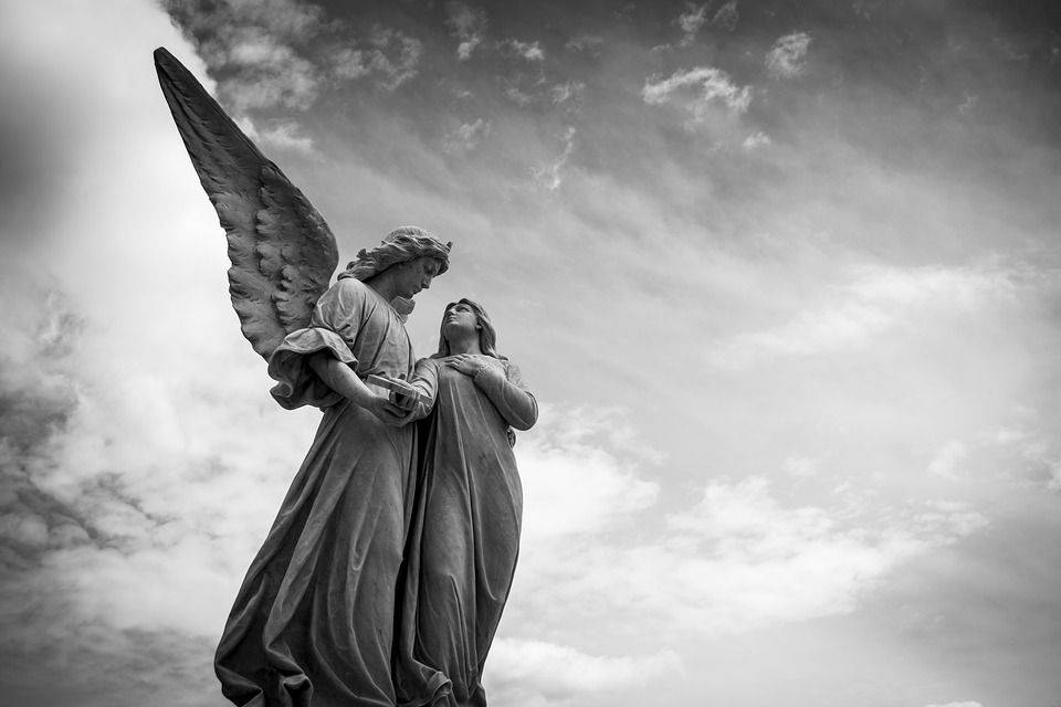 Cimetière, Paix, Marbre, Angel, Sculpture, Figure