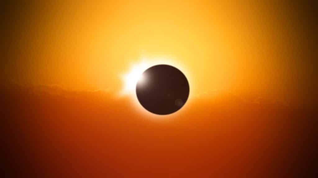 éclipse solaire du 14 et 15 décembre 2020